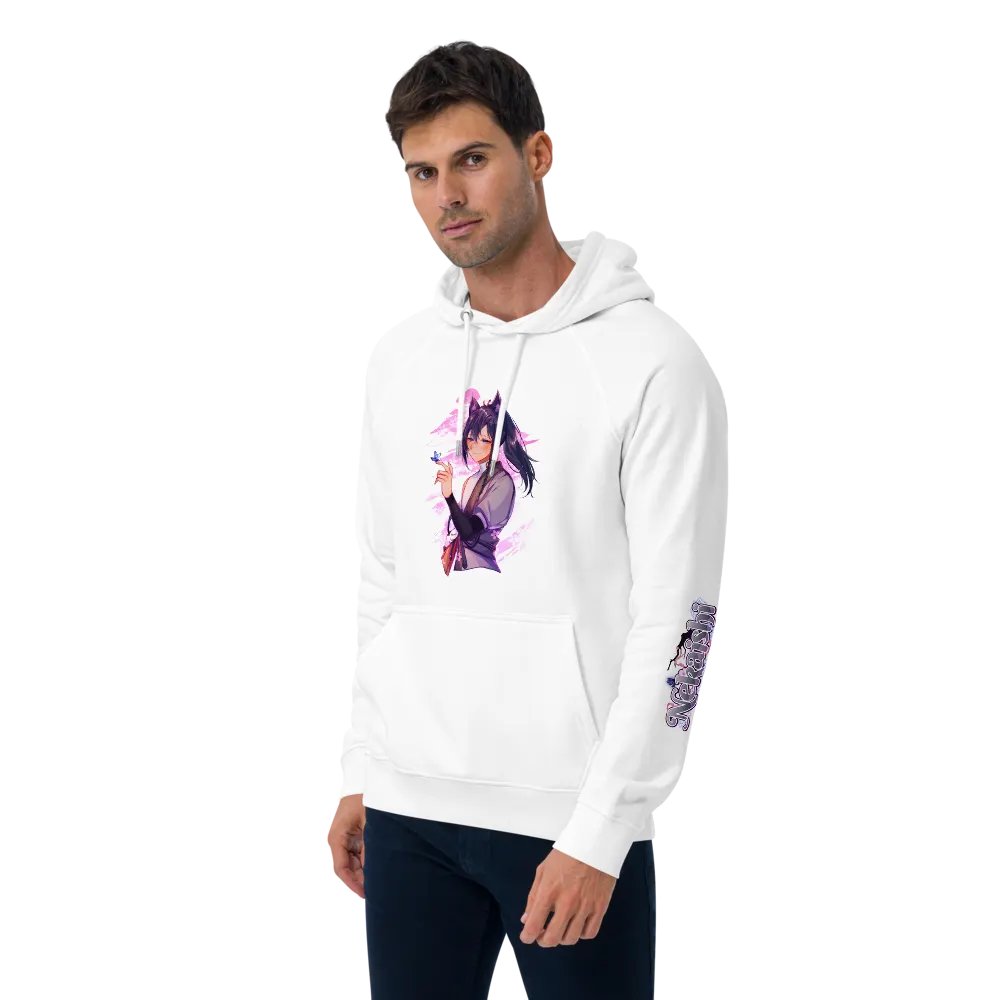 Unisex Eco Raglan Hoodie - Standard | Light Mode product image (5)