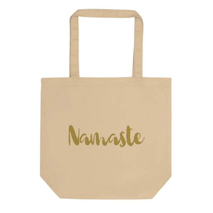 Namaste Text Eco-Friendly Tote Bag product image (1)
