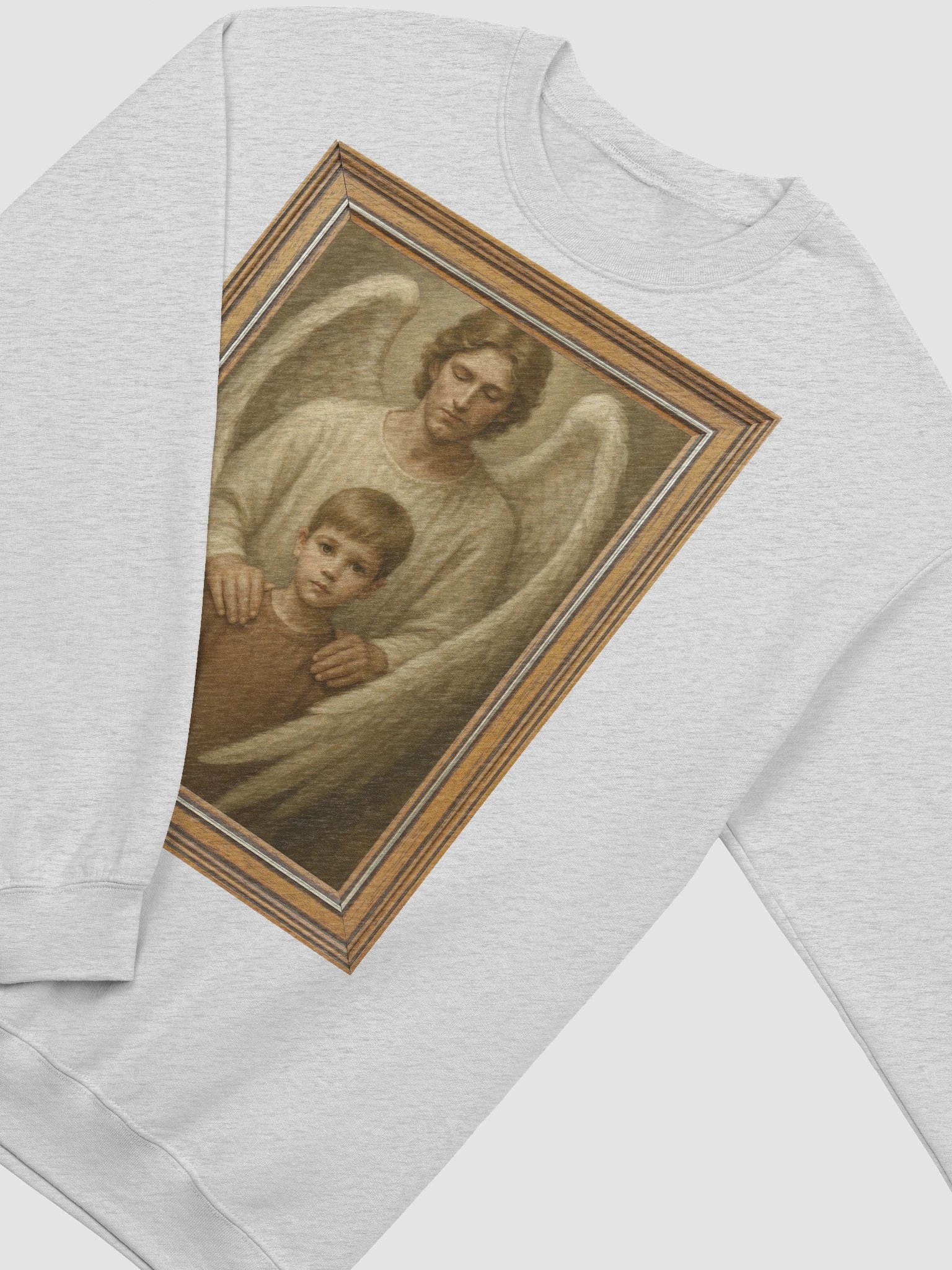 Angels Watch Over Them (Male) Gildan Classic Crewneck Sweatshirt Light Colors product image (11)