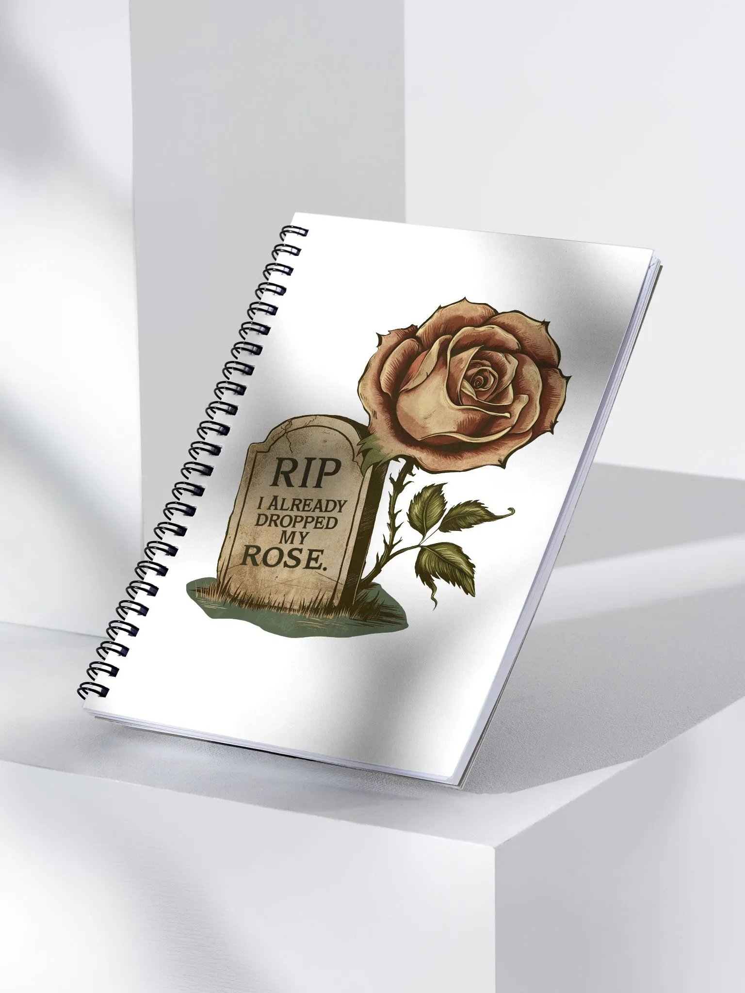 RIP I already dropped my rose- Notebook product image (2)