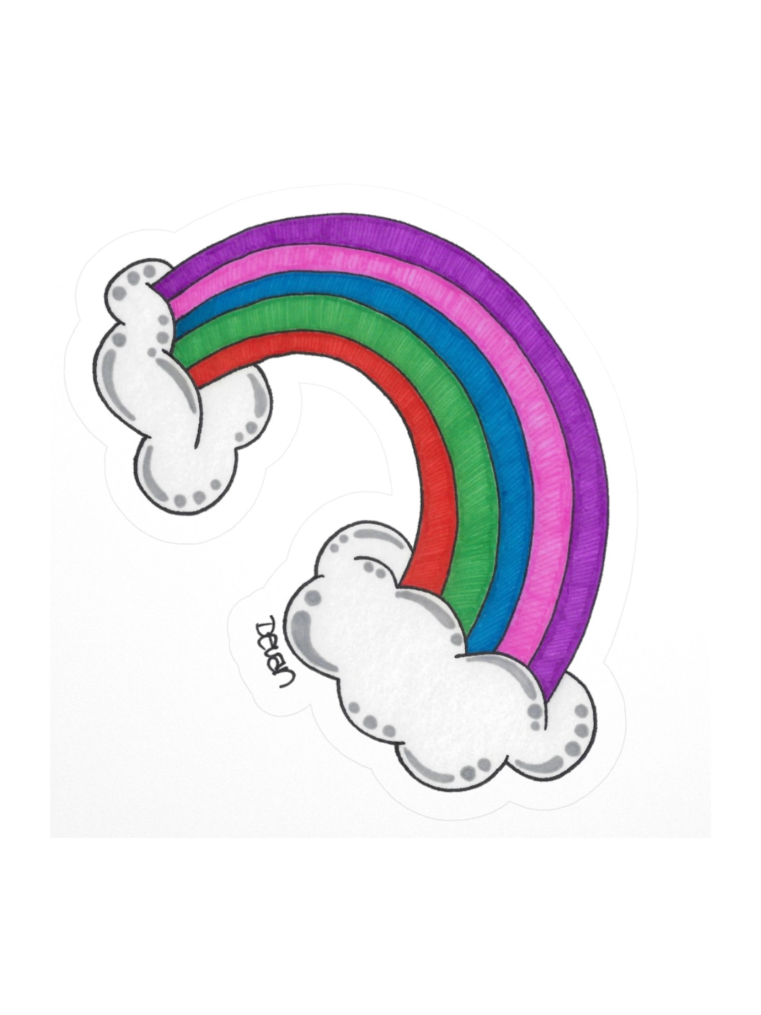 Bold Rainbow Sticker product image (1)