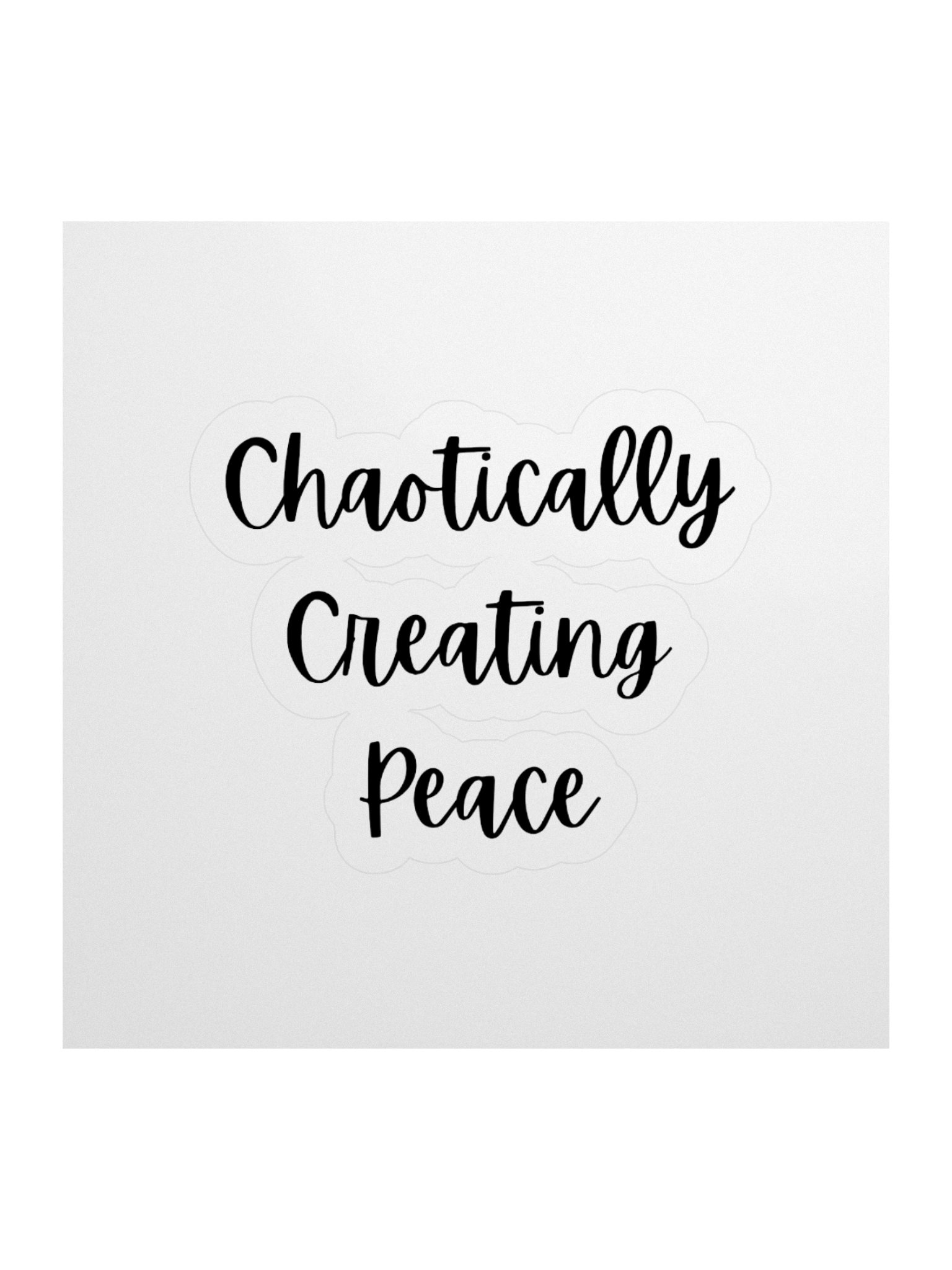 Peace Wave Chaotically Creating Peace Sticker product image (1)