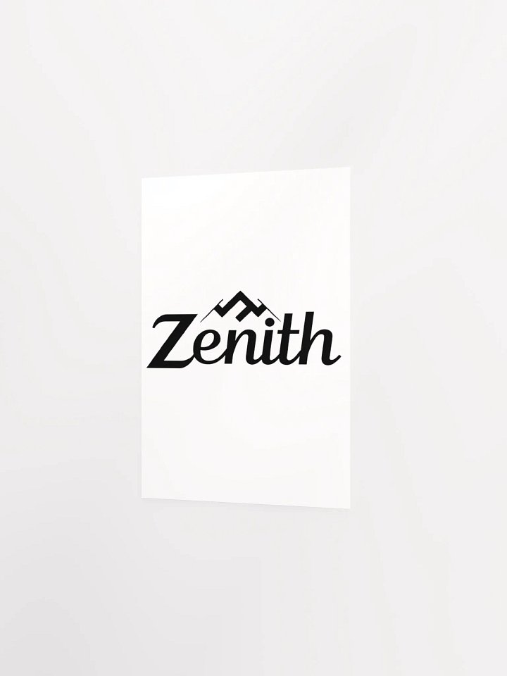 Zenith Enhanced Matte Poster - Inspirational Mountain Peak Design product image (2)