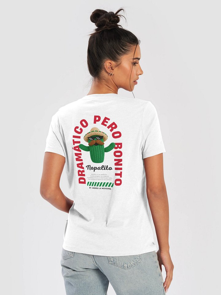 "Nopalito" Dramático pero Bonito V-Neck T-Shirt (Light Edition) product image (1)