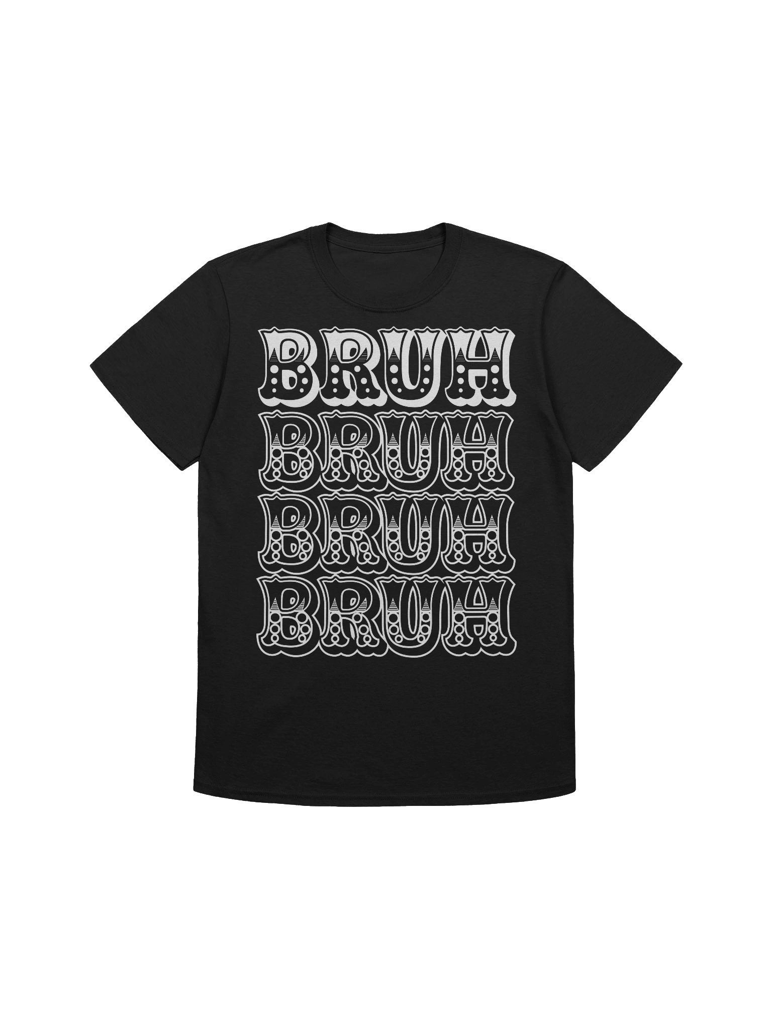 Abstract Black BRUH Rectangles Unisex T-Shirt product image (9)