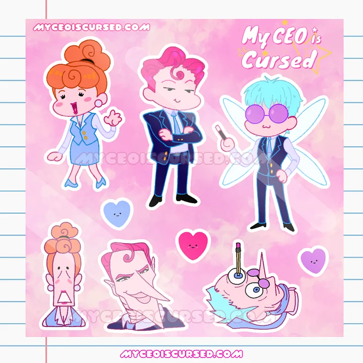 My Ceo Is Cursed - Sticker Sheet product image (2)