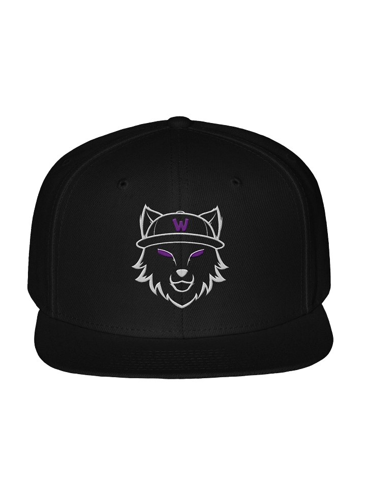 wolf_eyed Logo White Outline Snapback Hat product image (6)