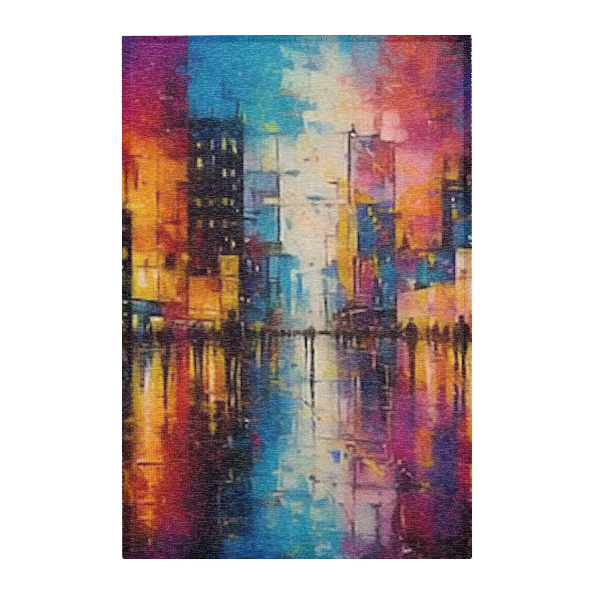 Vibrant Urban Rainscape - The Rug product image (1)