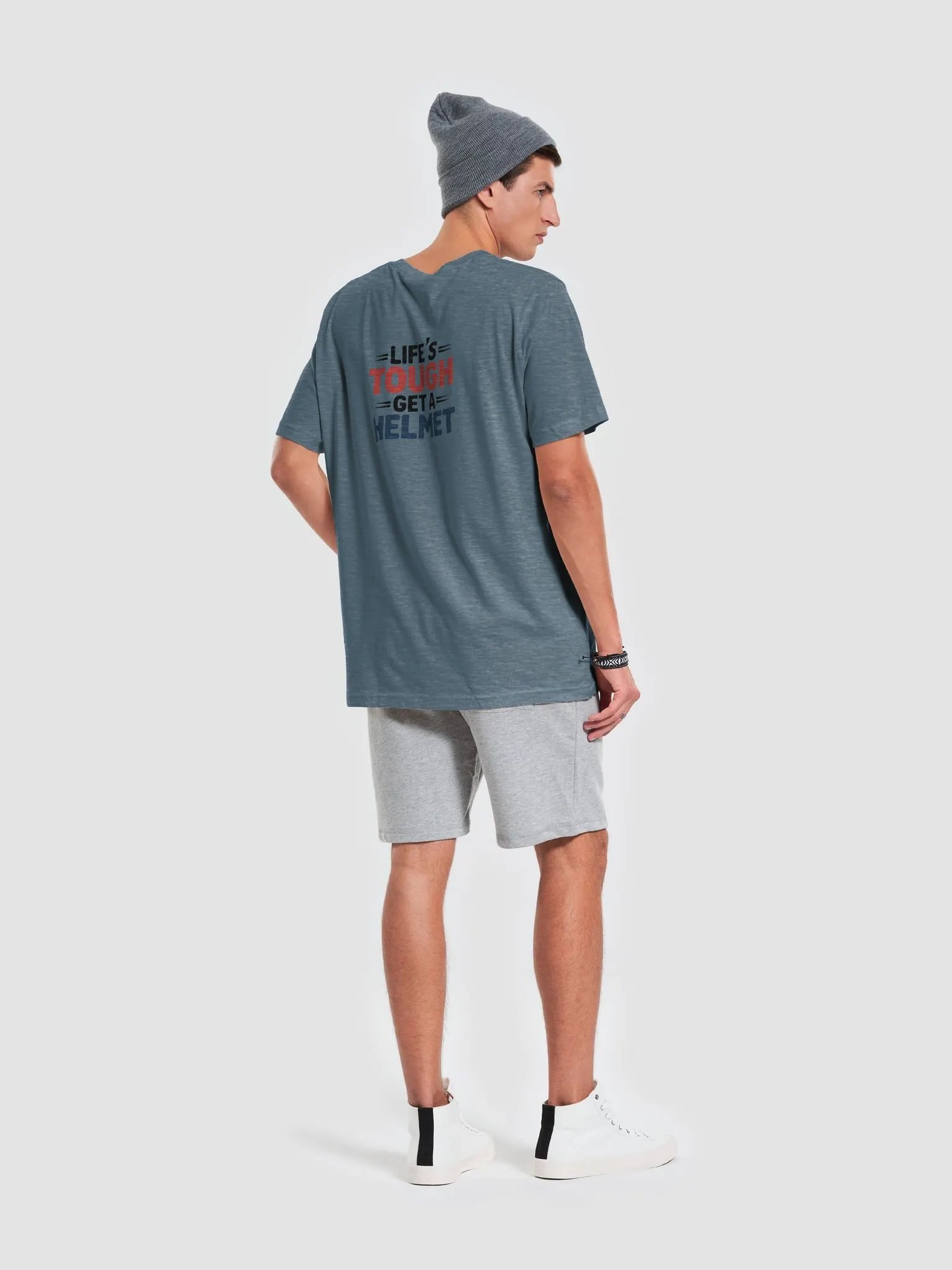 Life’s Tough Get a Helmet T shirt – Humor and Motivation in One product image (7)