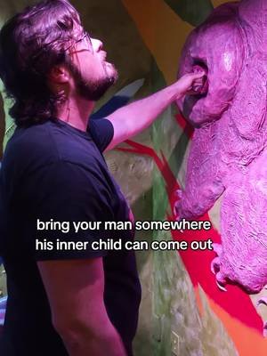 The intrusive thoughts kept winning! It's a miracle @Darrell Causey and I didn't get kicked out of Meow Wolf! 🤣 #daxell #meowwolf #art #date #innerchild 