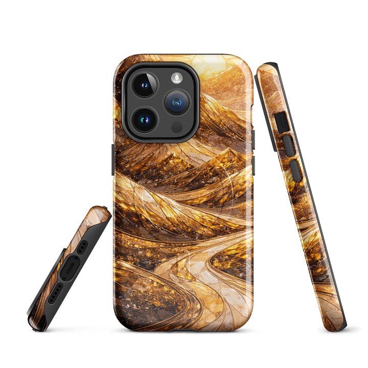 Golden Canyon Abstract iPhone 16 Pro Max Case product image (3)