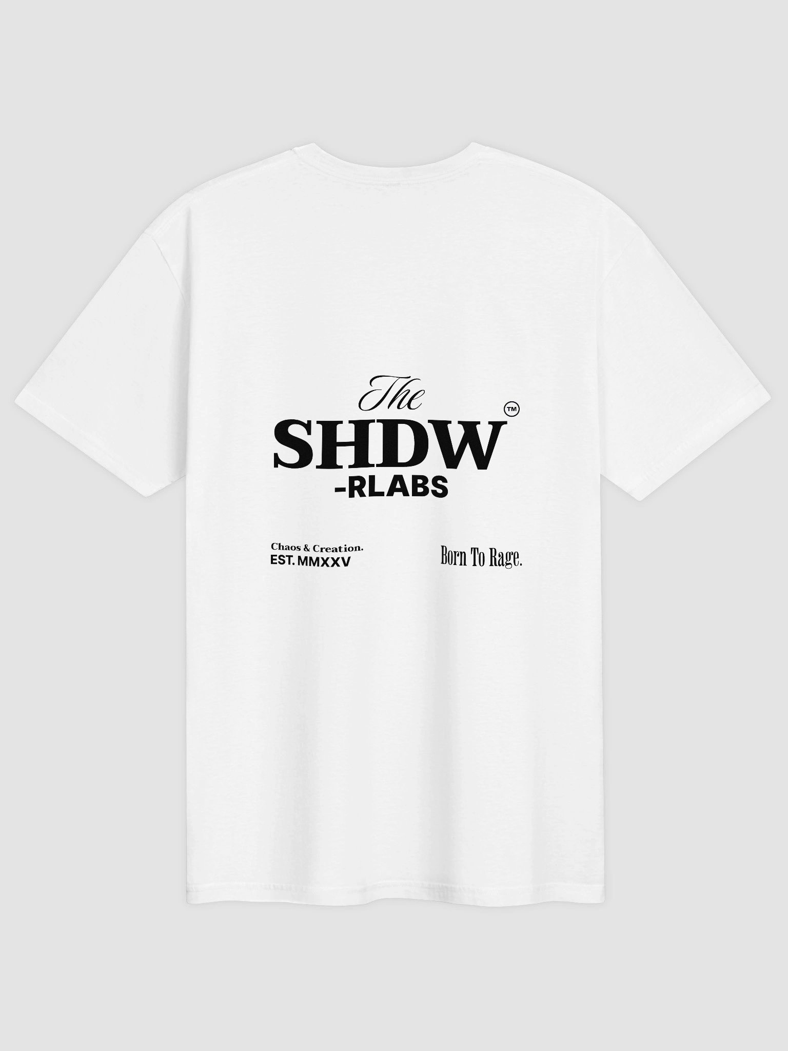 shdw white tee - SHDW LABS product image (2)