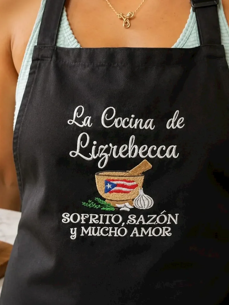 Personalized Embroidered Puerto Rican Apron: La Cocina de Abuela, Mother's Day Gift product image (1)