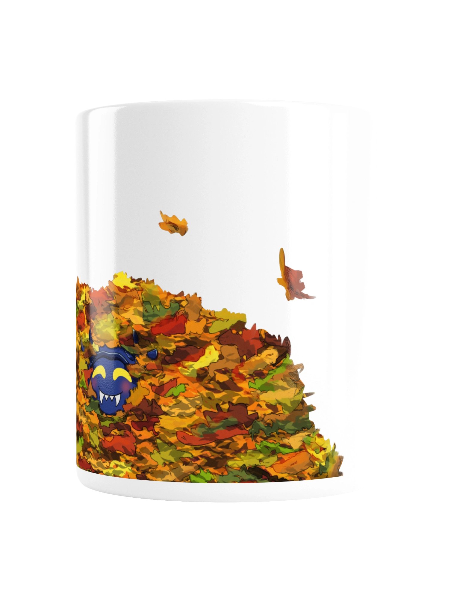 Lil Cherny in the Leaves White Glossy Mug product image (5)