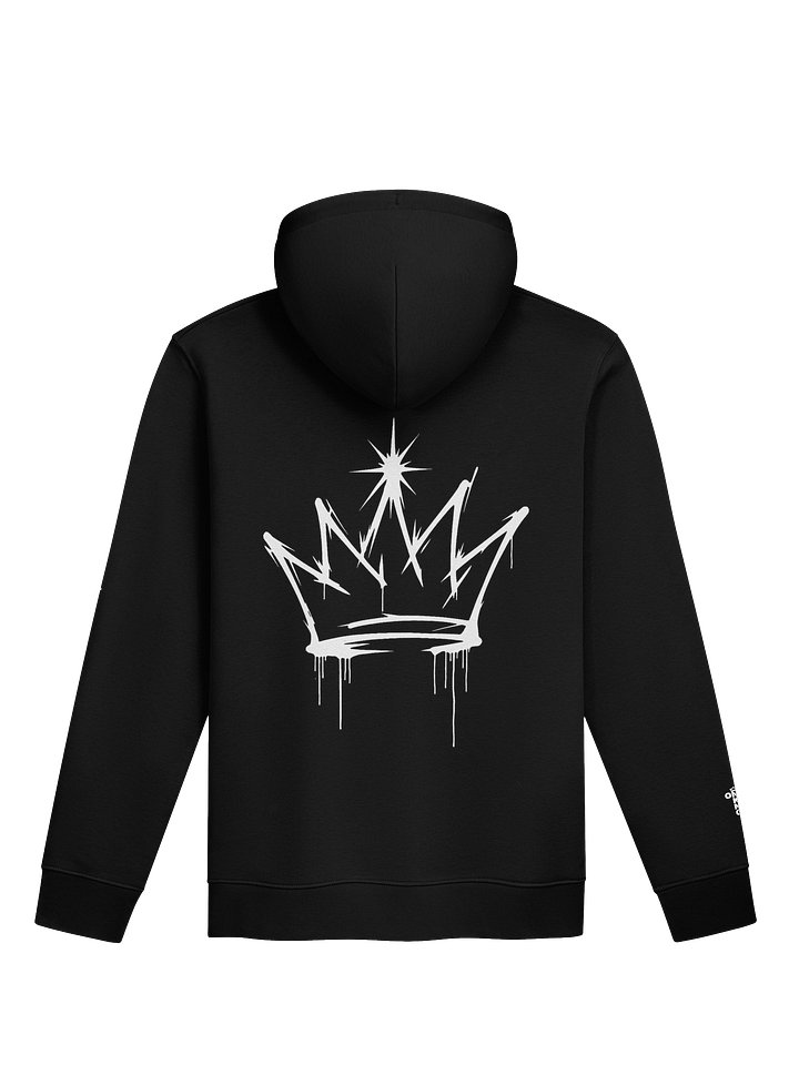 ONE KING Urban Crown 100% Organic Cotton Premium Street Hoodie with embroidered sleeve logo product image (1)