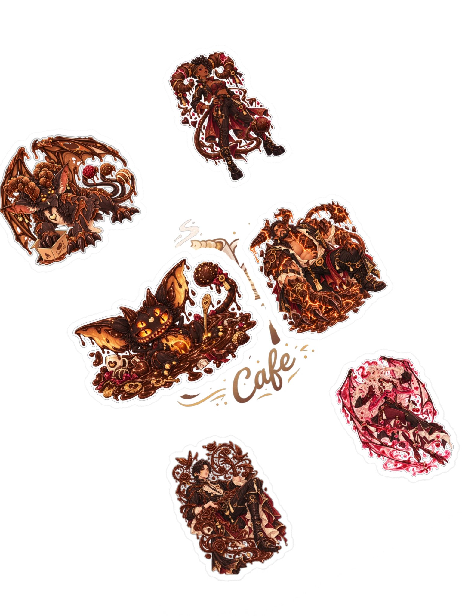 Midnight Truffles: Demons — 6 Sticker Pack product image (1)