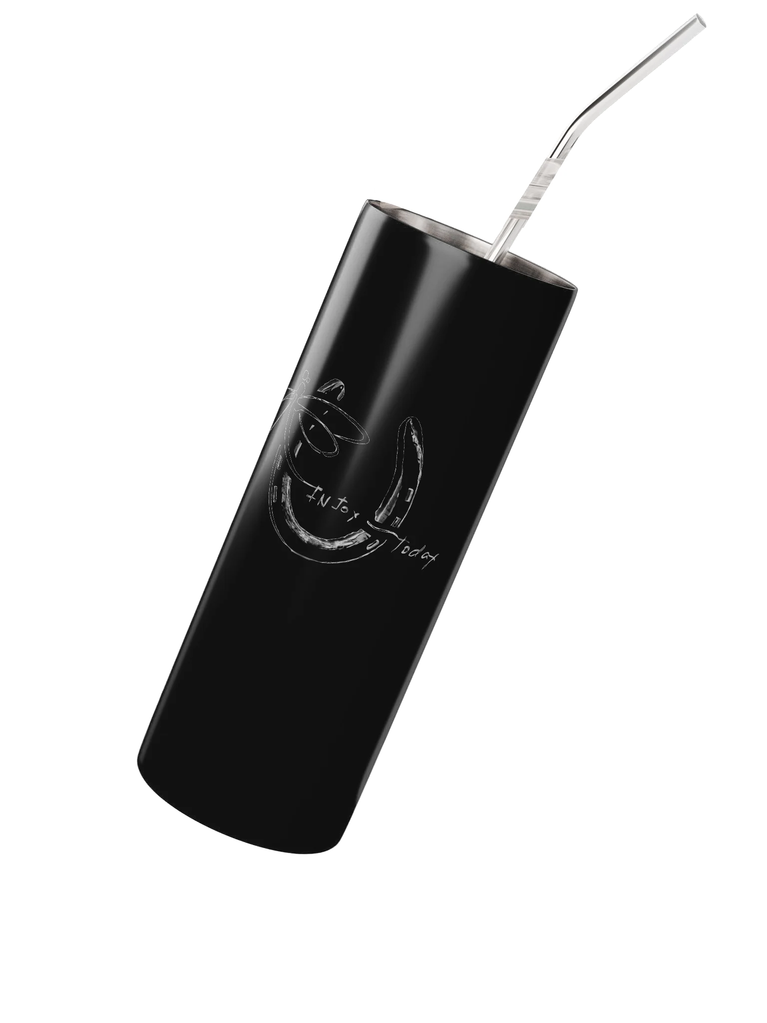 InJoy Travel Cup (20 oz Insulated Stainless Steel Tumbler with Straw, Matte Finish) product image (2)