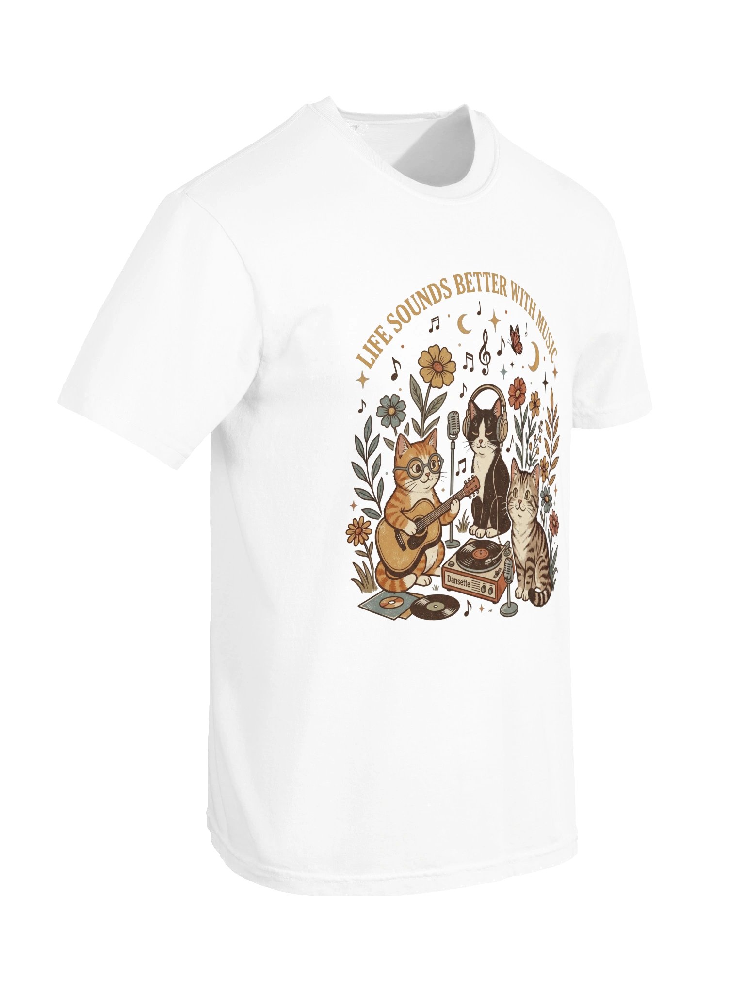 Music Cat T-Shirt – Cat Lover Shirt product image (6)