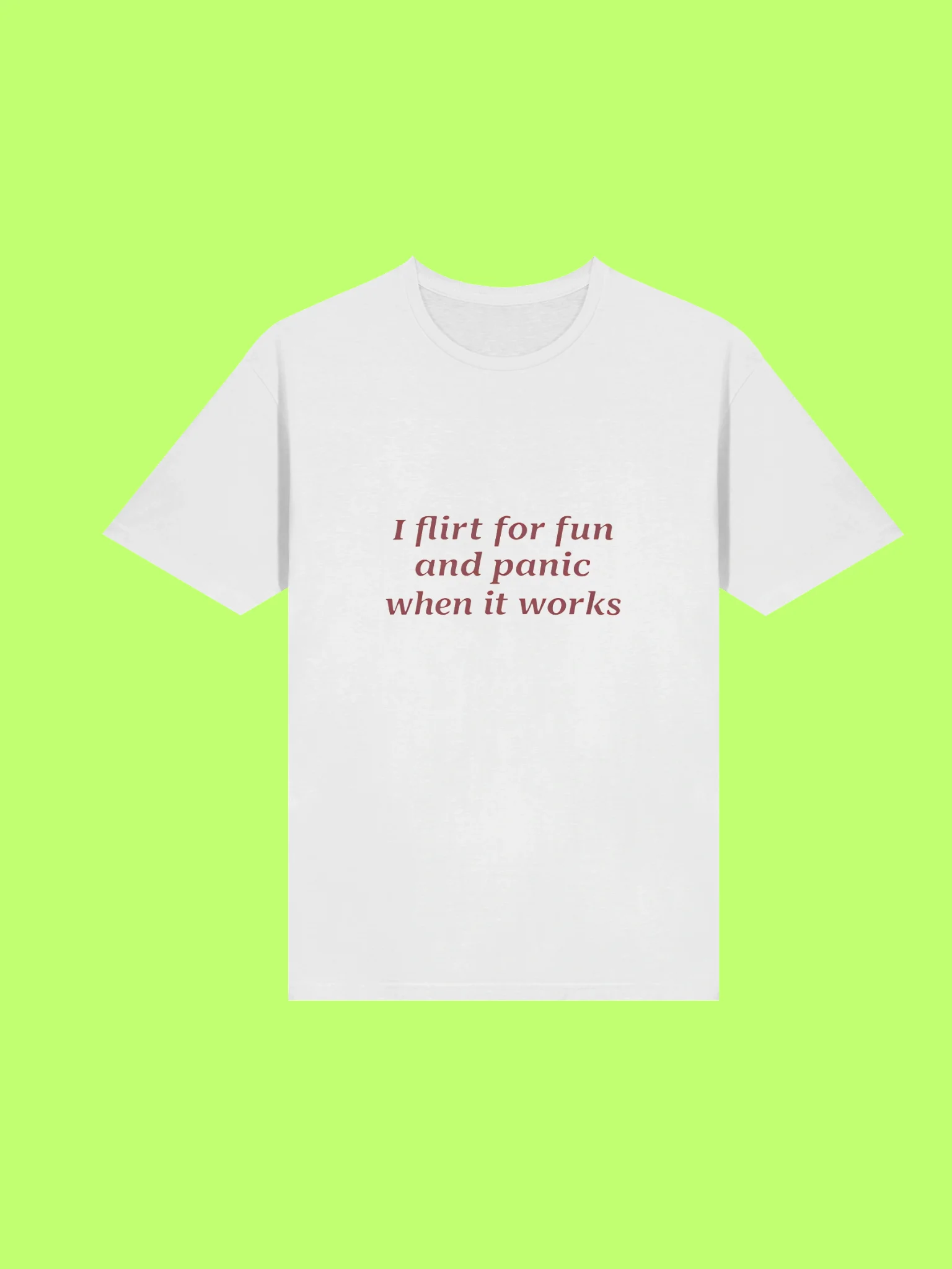 I Flirt for Fun and Panic When It Works Funny Introvert Shirt product image (211)