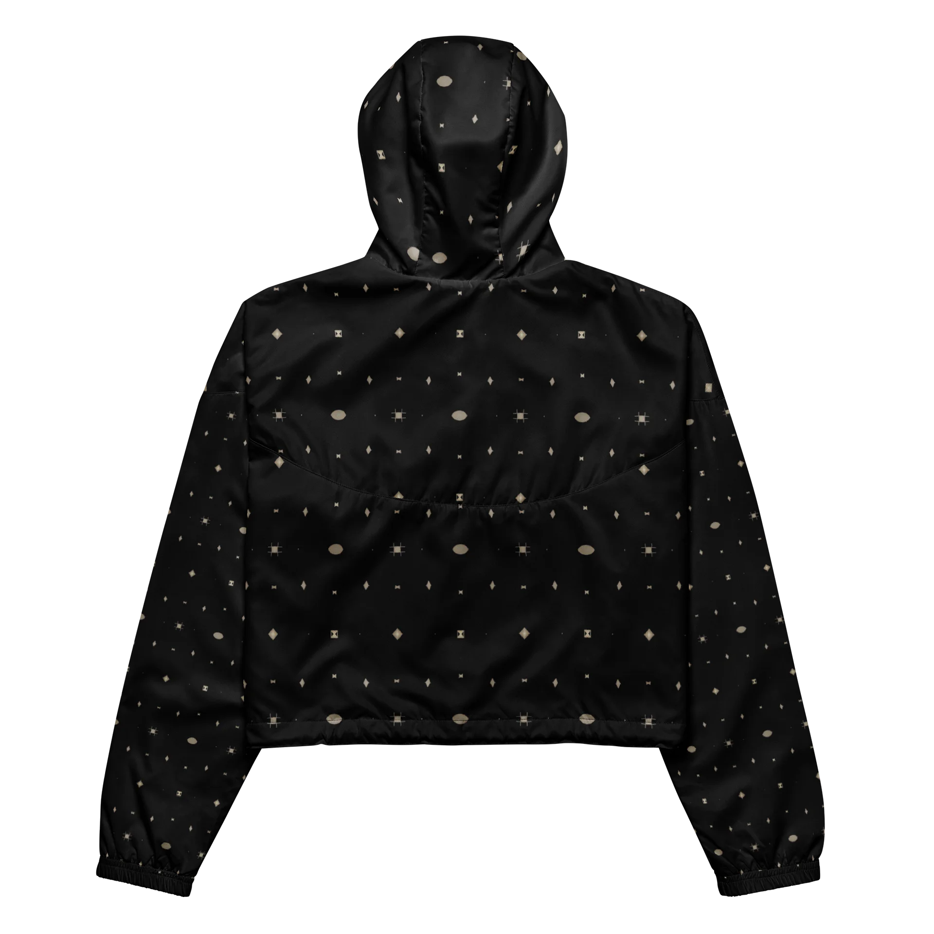 Geometric Dot Grid Women's Cropped Windbreaker product image (5)