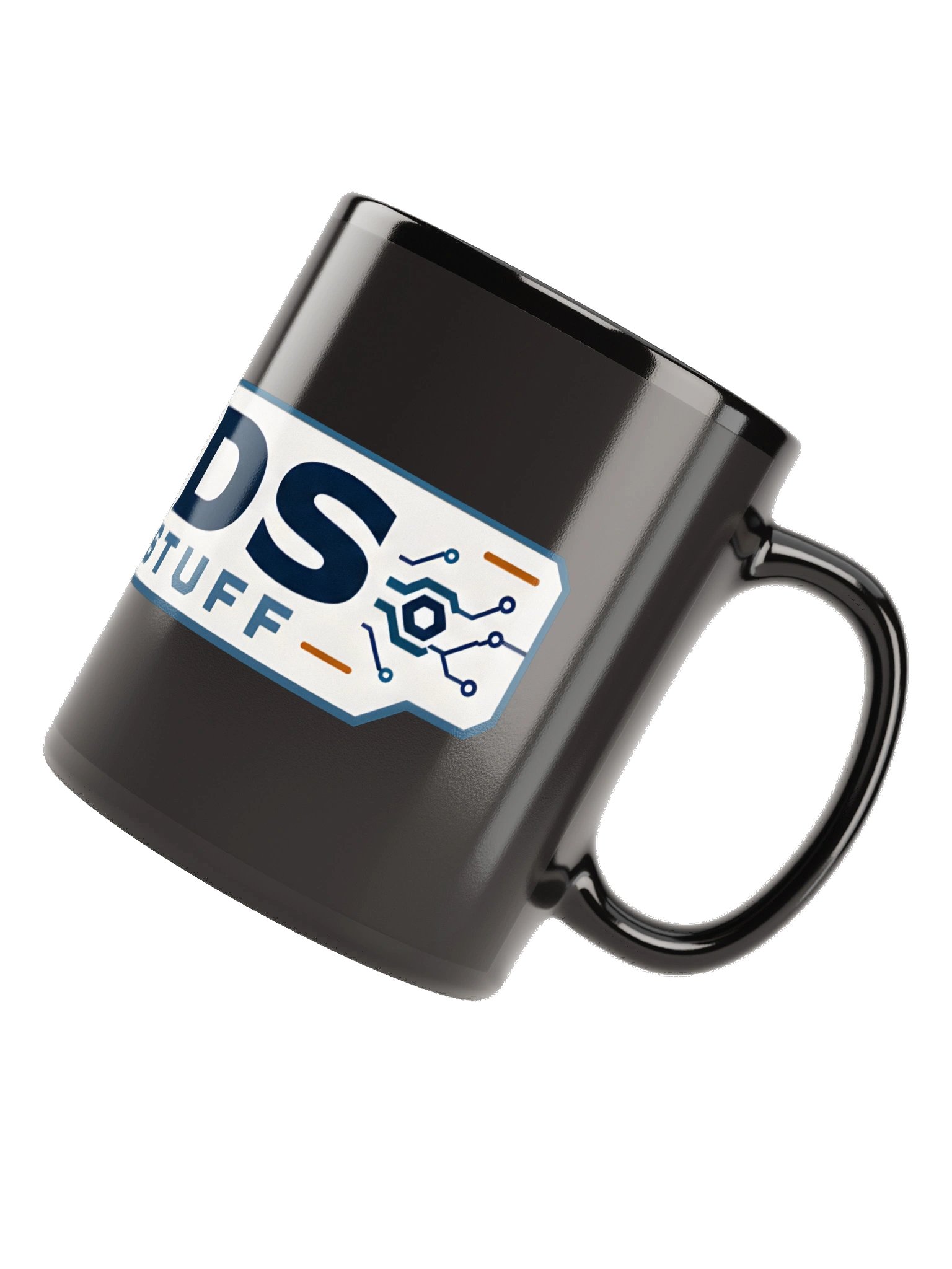 Dads Know Stuff Large Logo Black Mug product image (11)