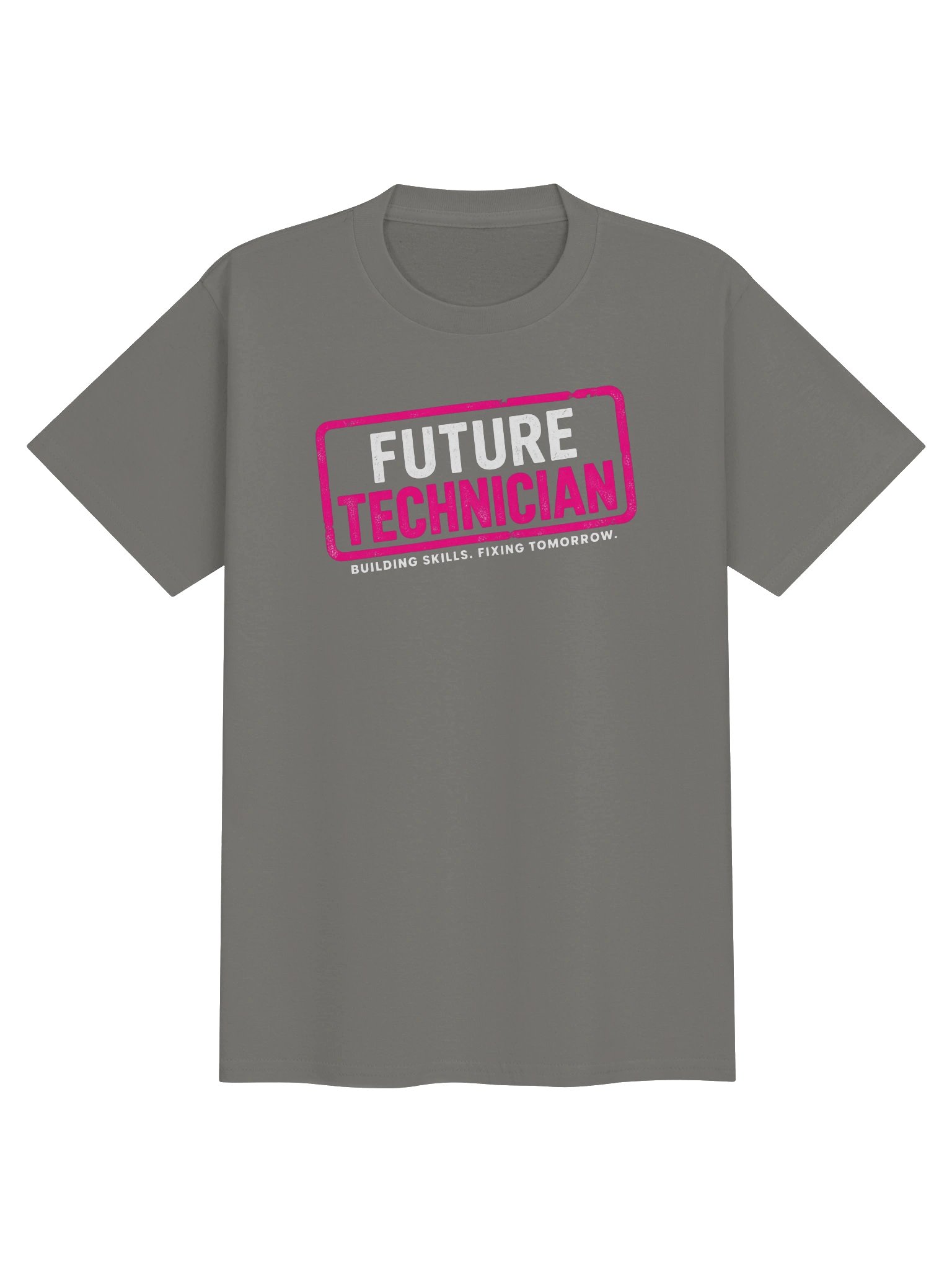 Future Technician Youth T-Shirt - Grey/Pink product image (1)