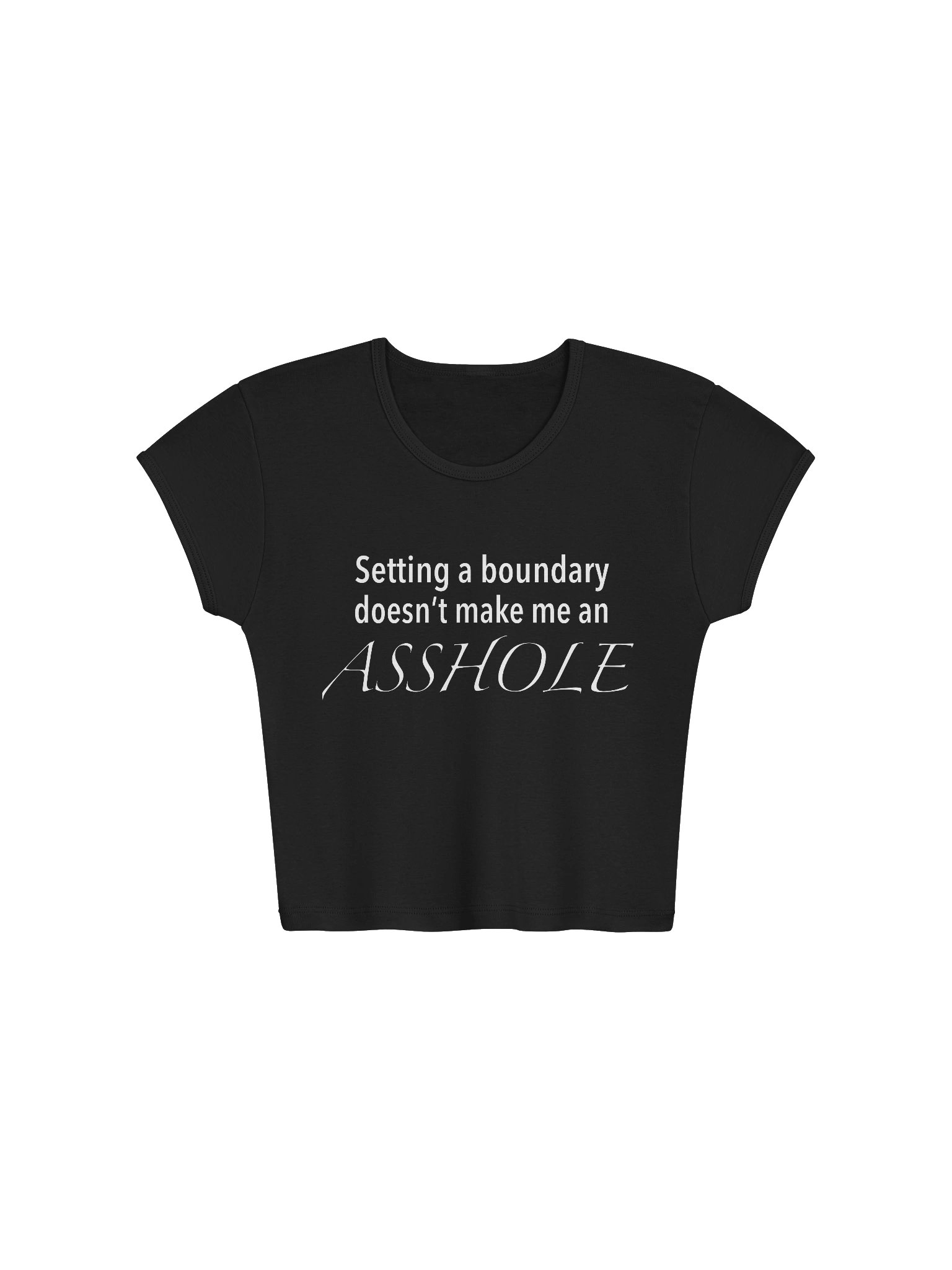 Seting a Boundary Women's Baby Tee product image (1)