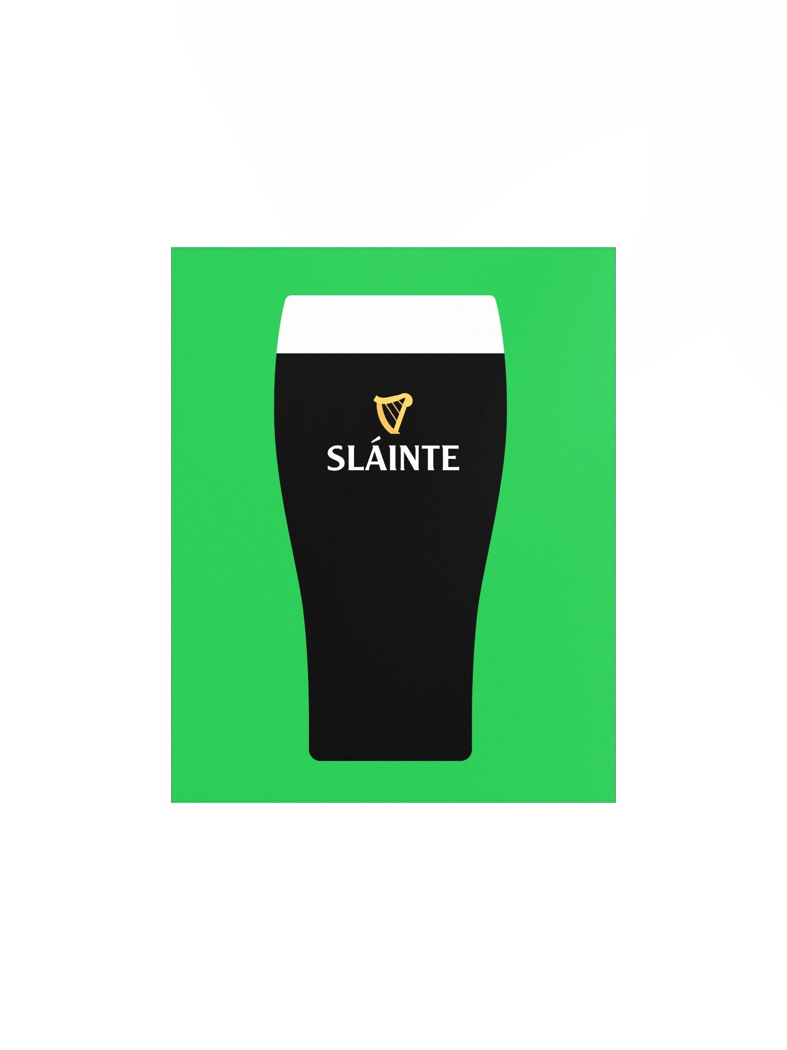 Sláinte - Pint of the Black Stuff | Enhanced Matte Paper Poster Print product image (2)