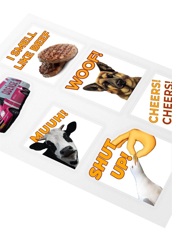 Sticker sheet with emotes product image (2)
