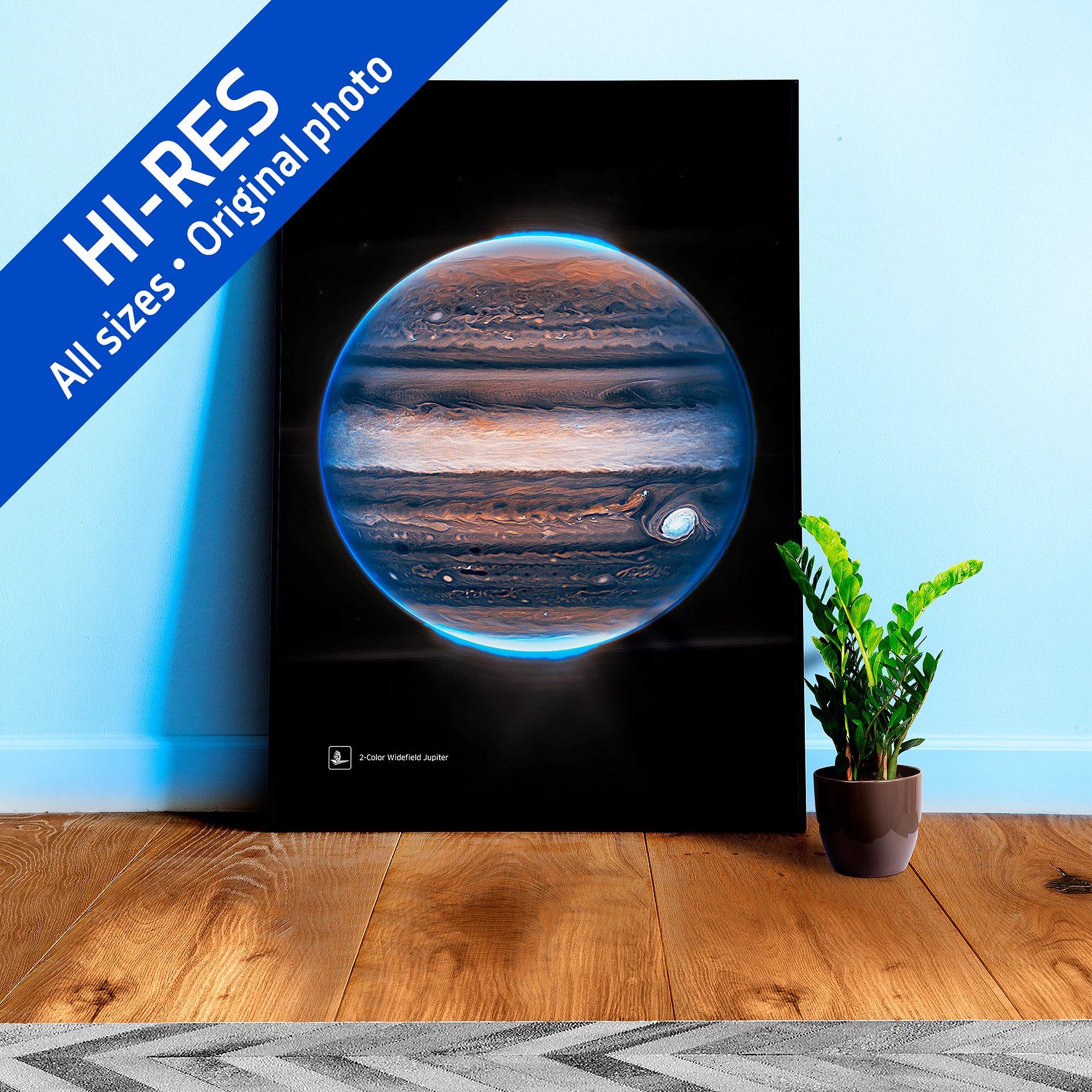JWST Jupiter, 2022 (James Webb/JWST) — space poster, science poster product image (1)