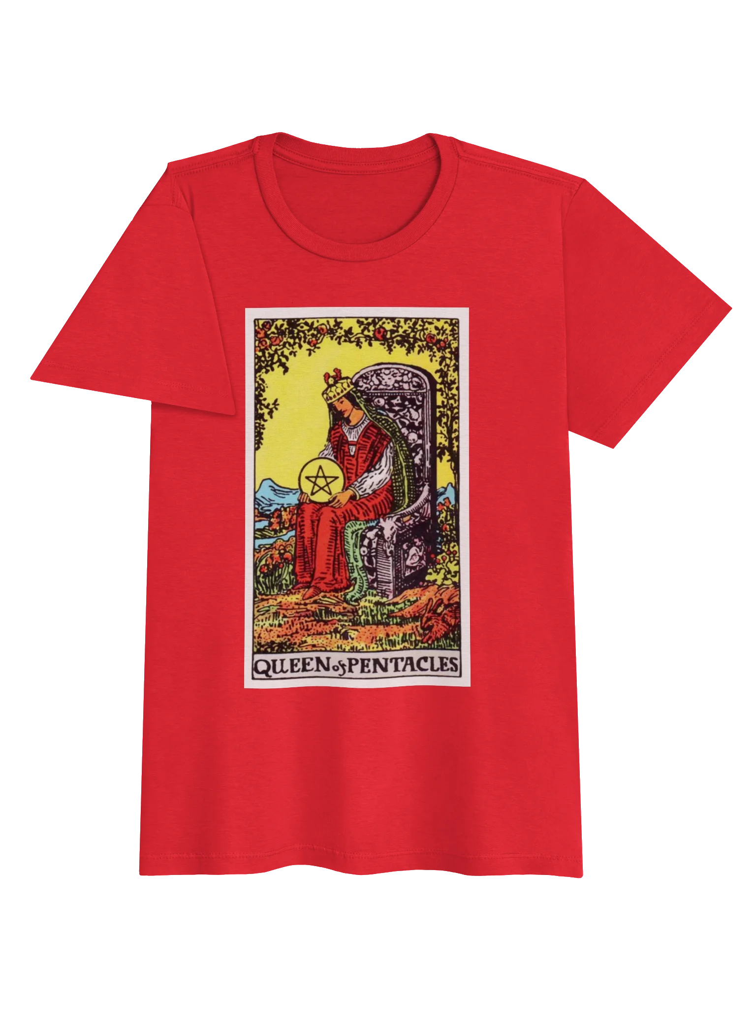 Queen of Pentacles Tarot Tee product image (19)