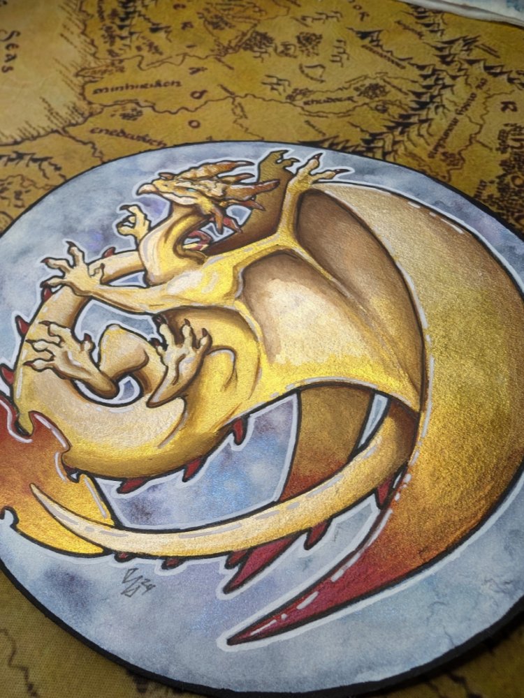 Gold Dragon, Round product image (2)