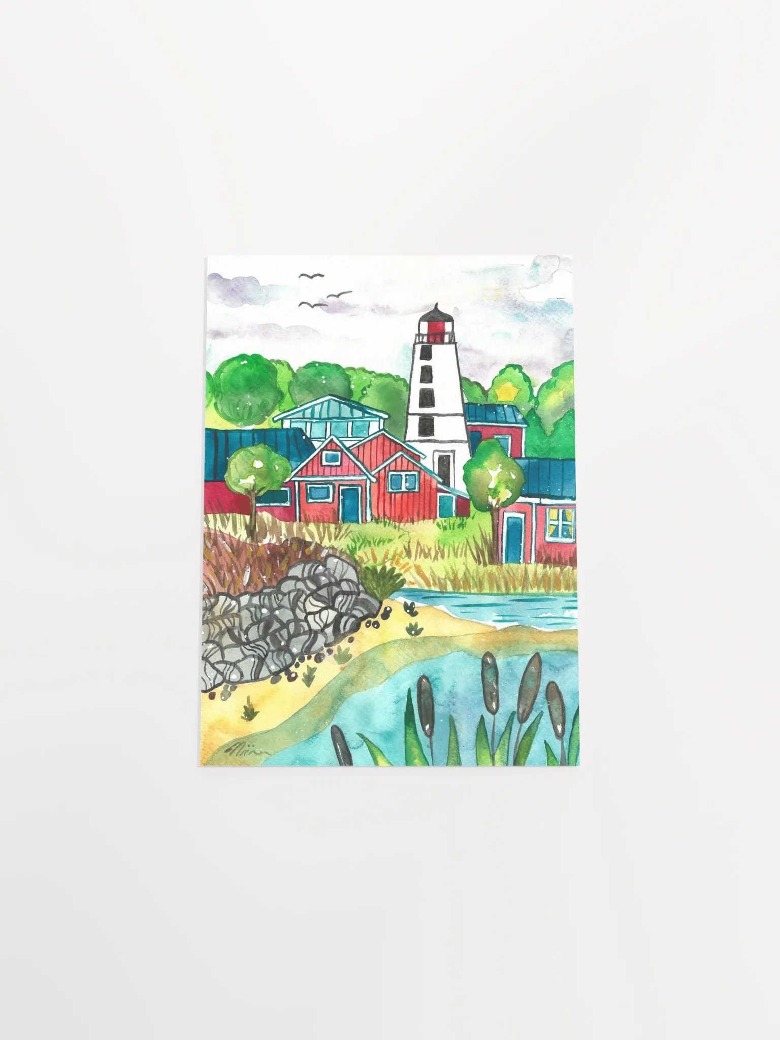 Fishing Village Art Print product image (4)