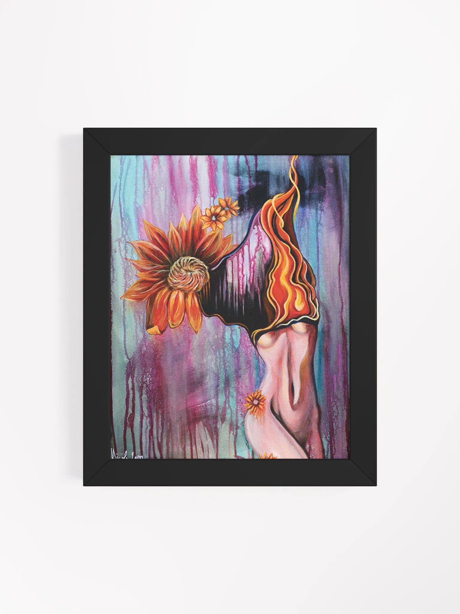 The Burning Match, The Flame Framed Print product image (4)