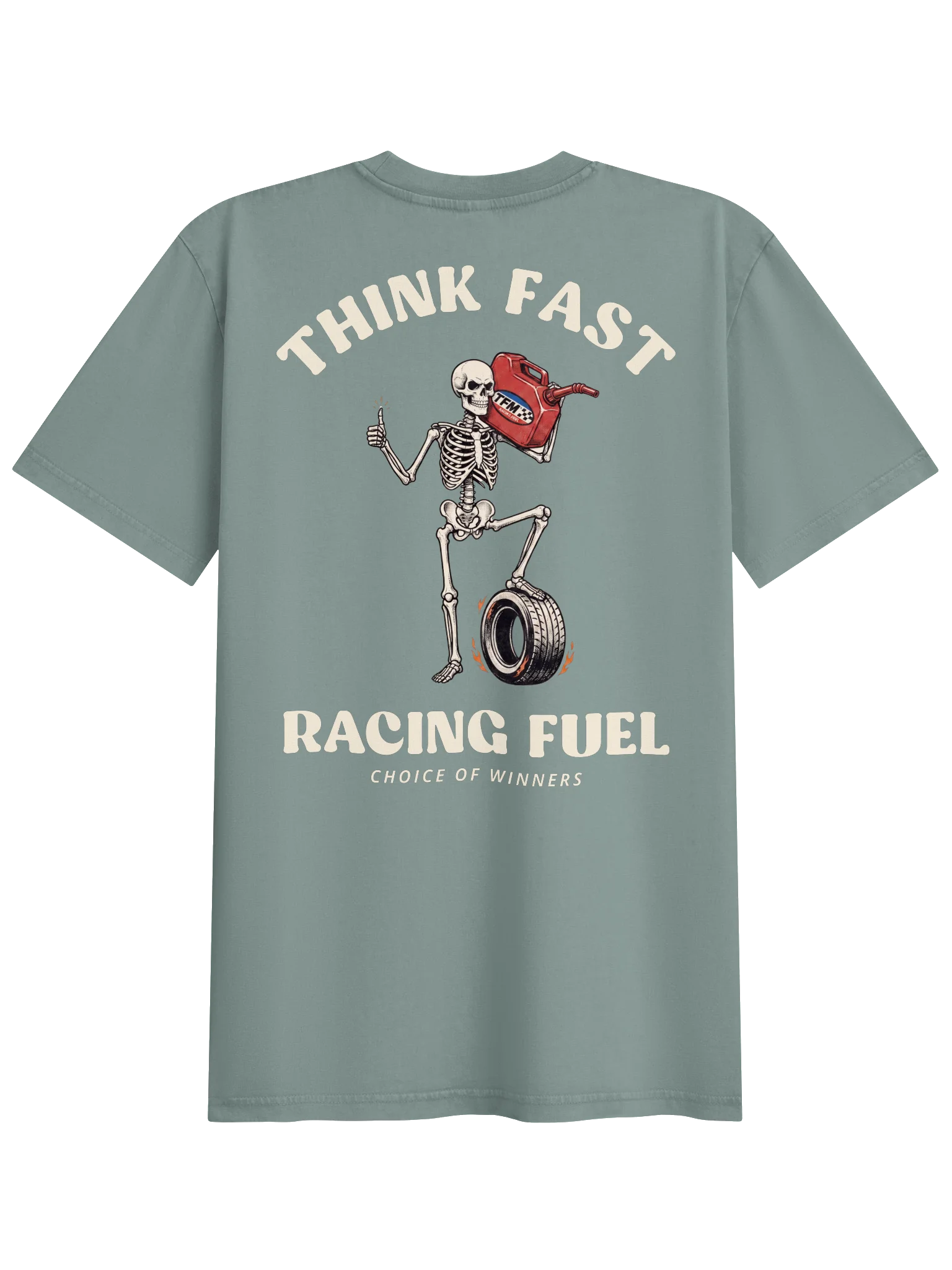 Think Fast Racing Fuel Tee - Green product image (2)