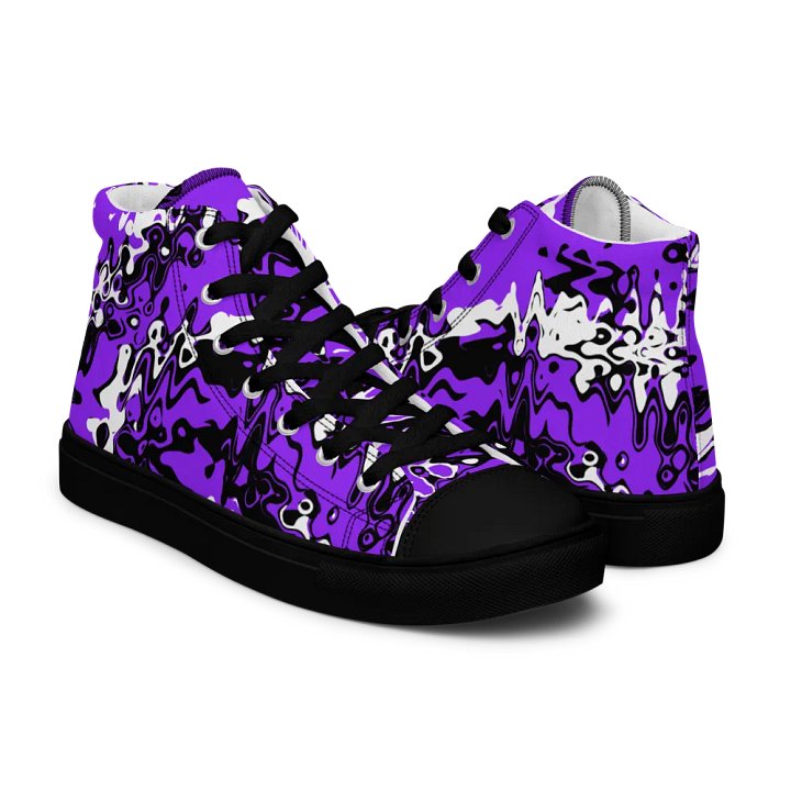 Cyberpurple high top canvas shoes (womens) product image (1)