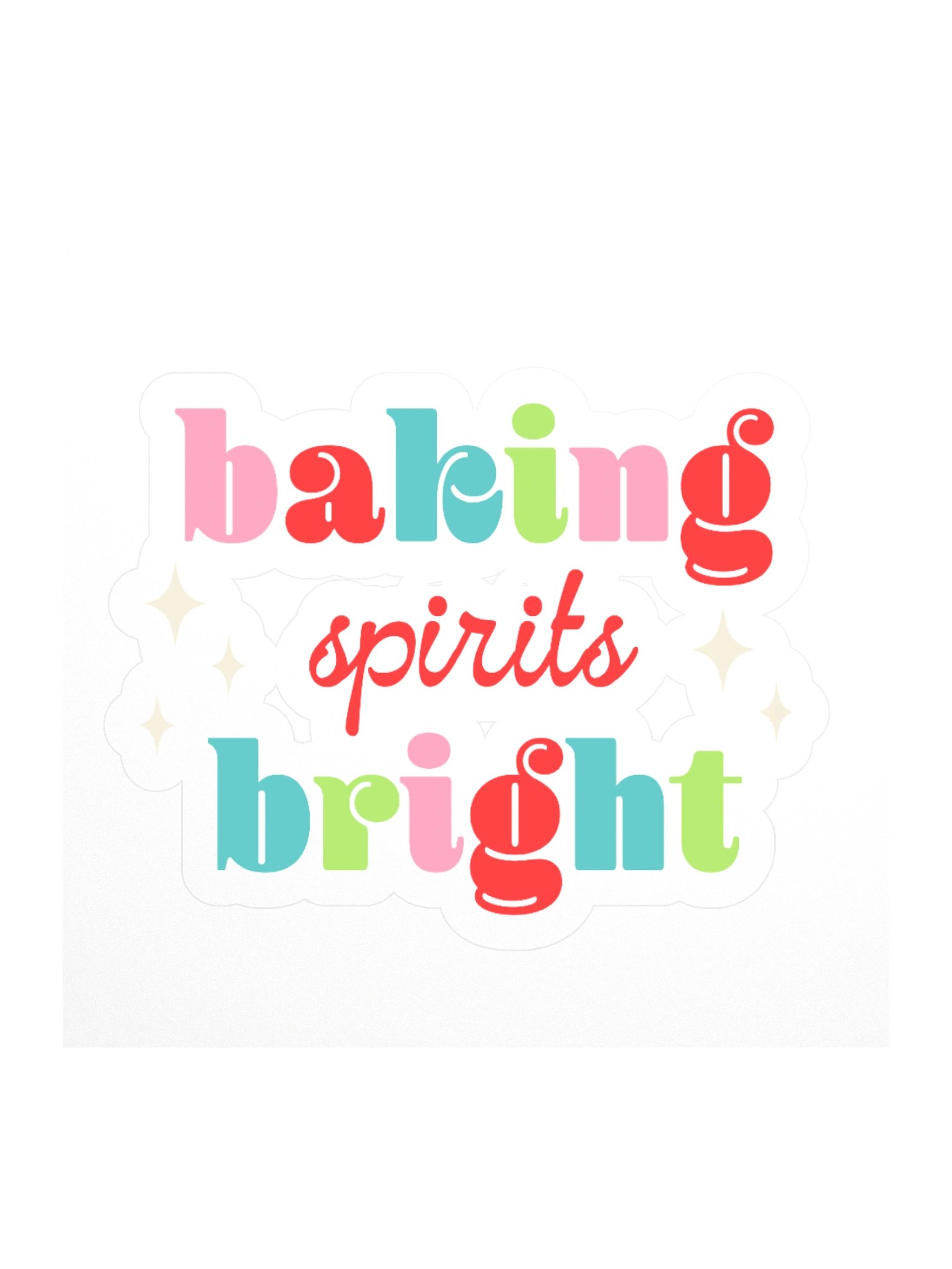 Baking Spirits Bright Sticker product image (1)