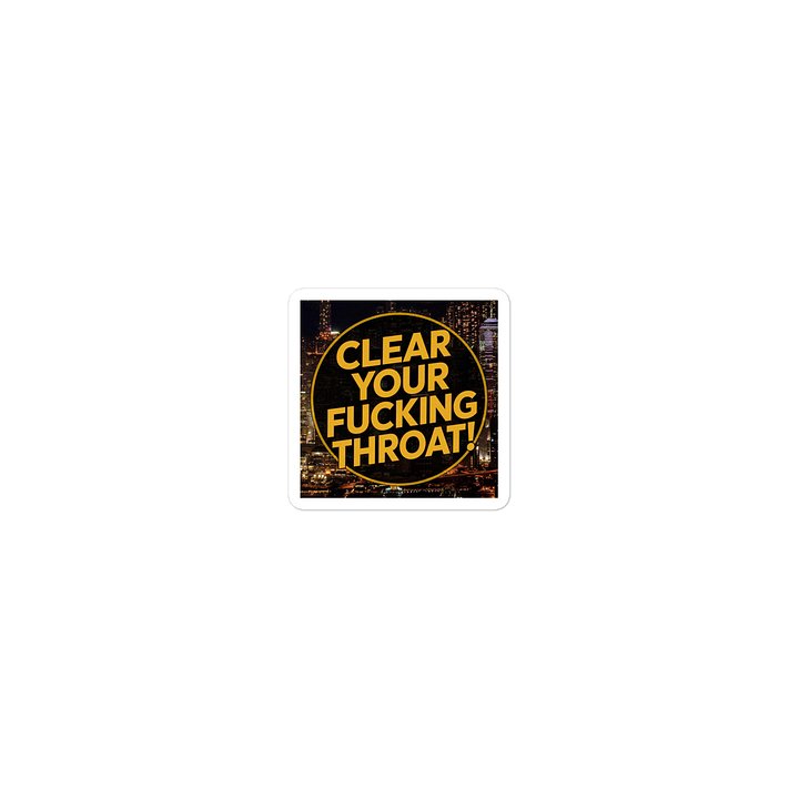 Clear Your Throat Sticker product image (1)