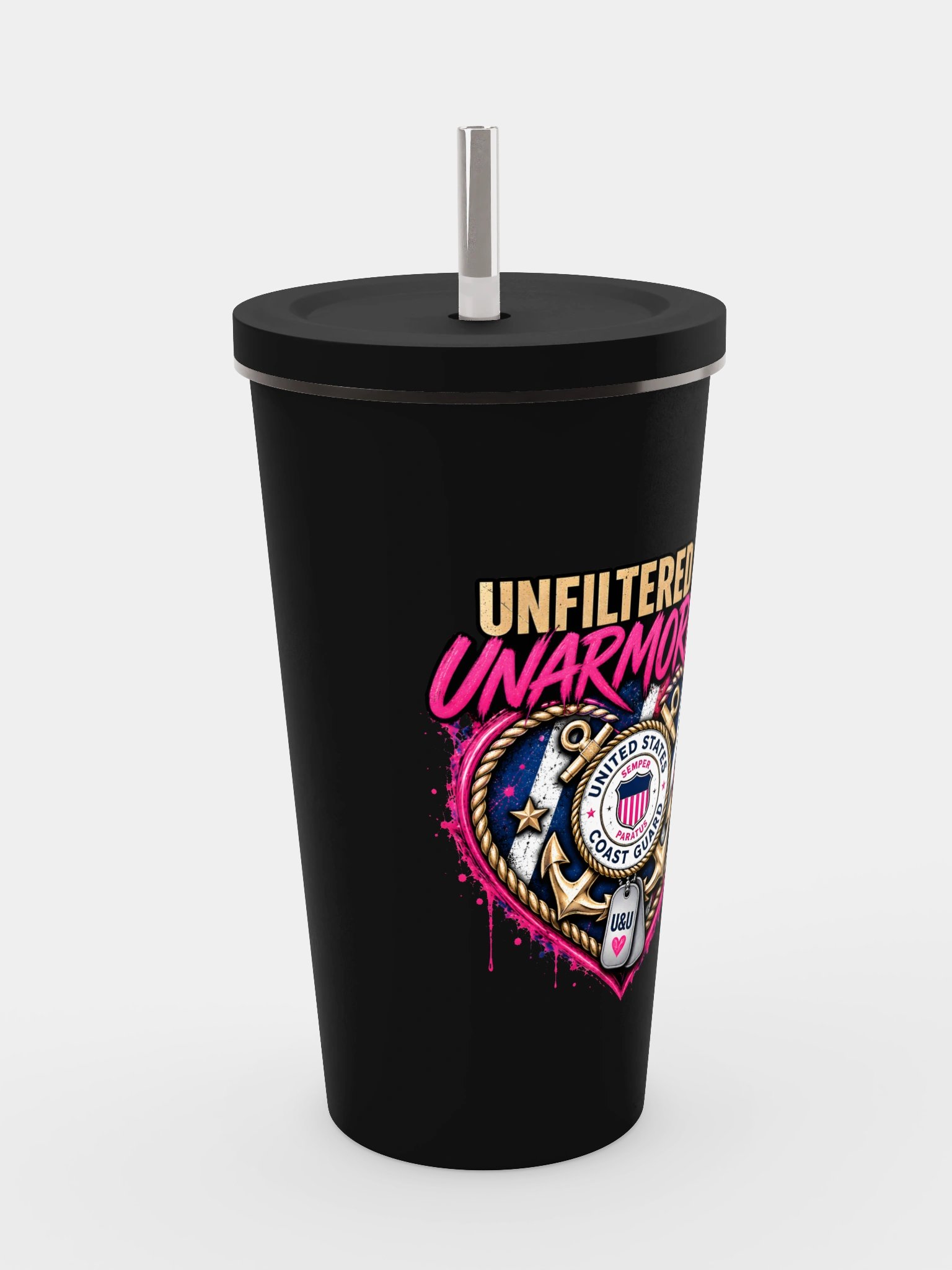 Coast Guard U&U Heart Tumbler product image (4)