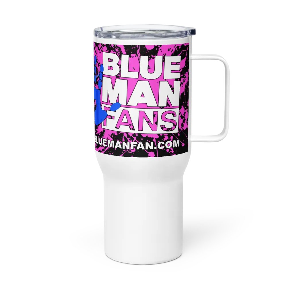 Blue Man Fans Paint Splatter Stainless Steel Tumbler product image (4)