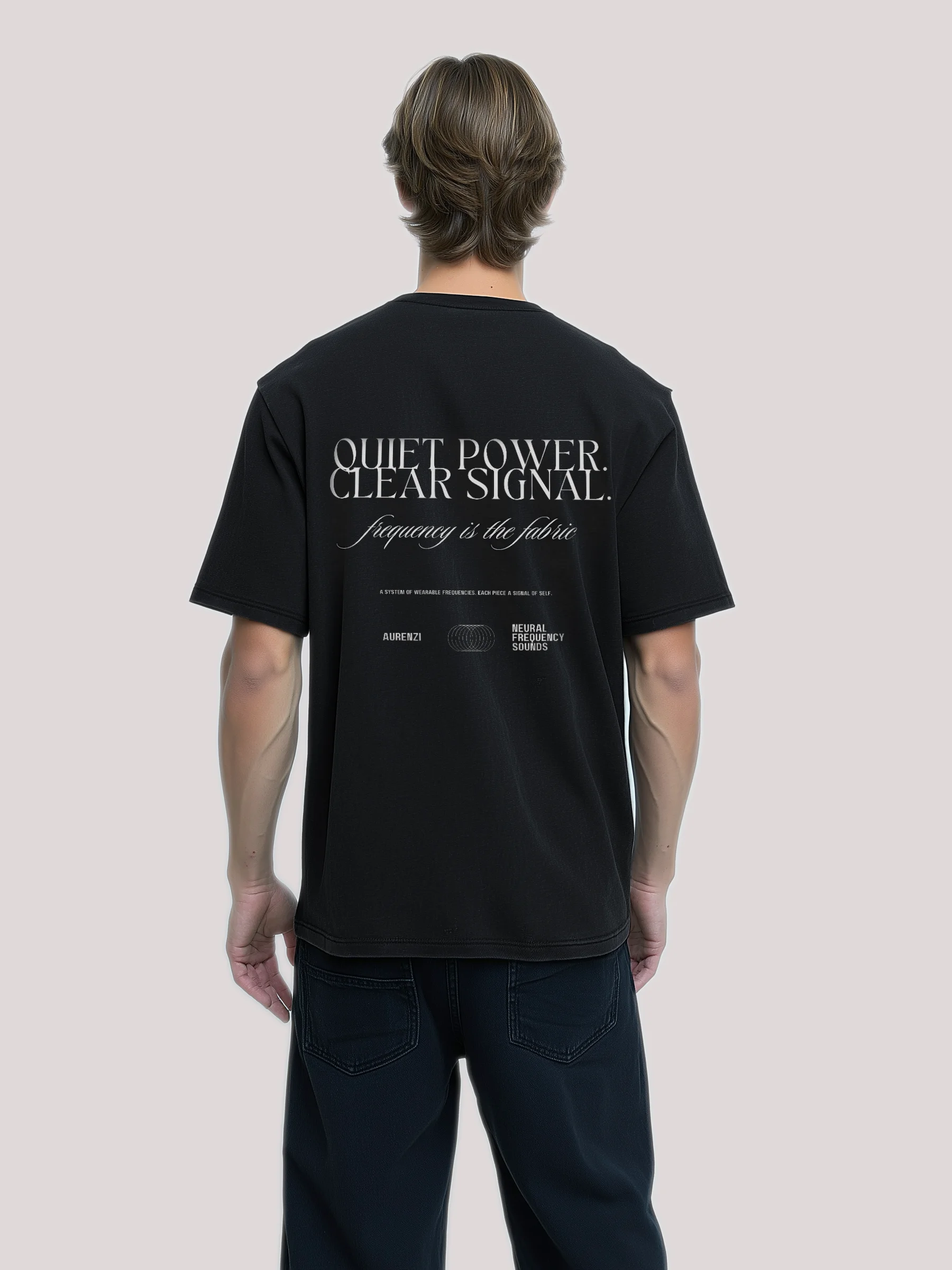 Energy Moves Through Intention Tee – Black Signal / Capsule 01 product image (3)