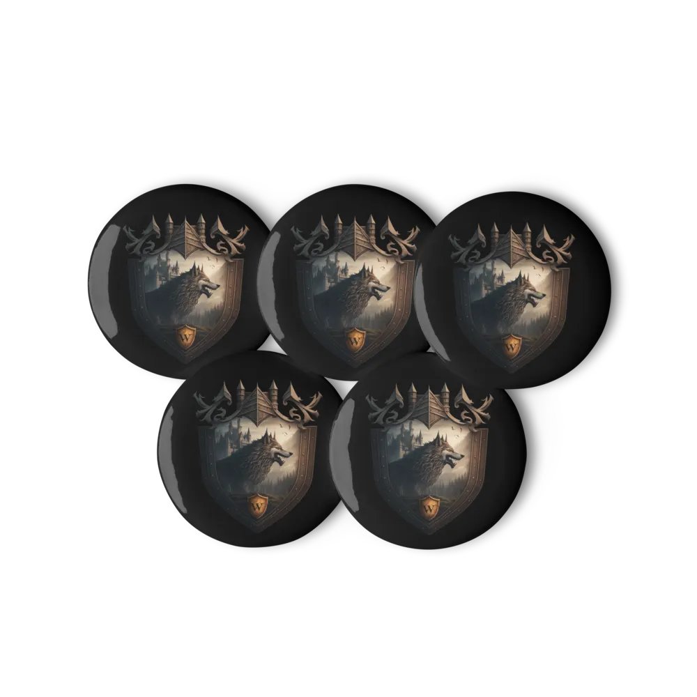 Button 5 Pack Wolves Haven Crest product image (4)