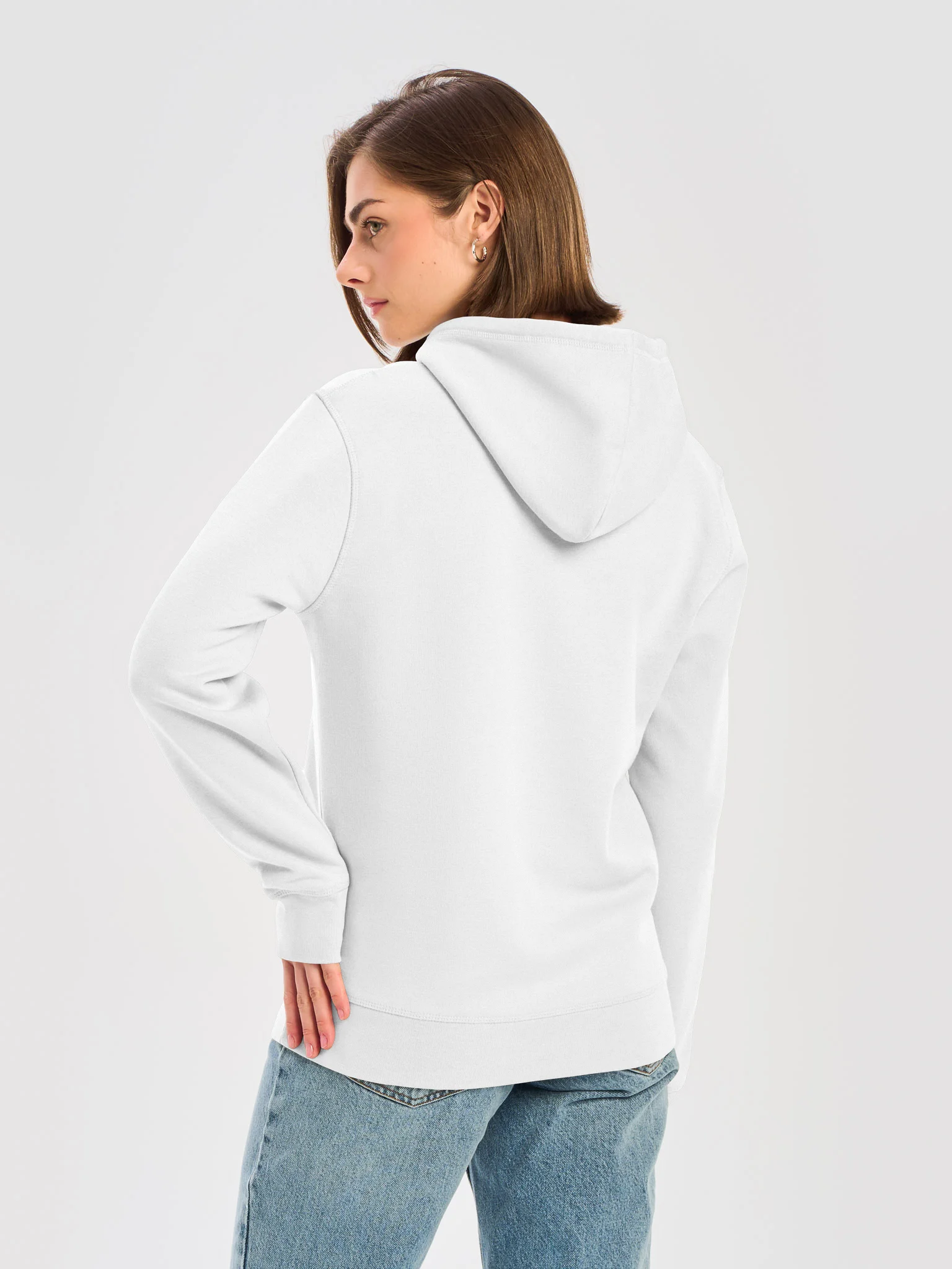 Embroidered SW Hoodie - White/Orange (Chest) product image (6)