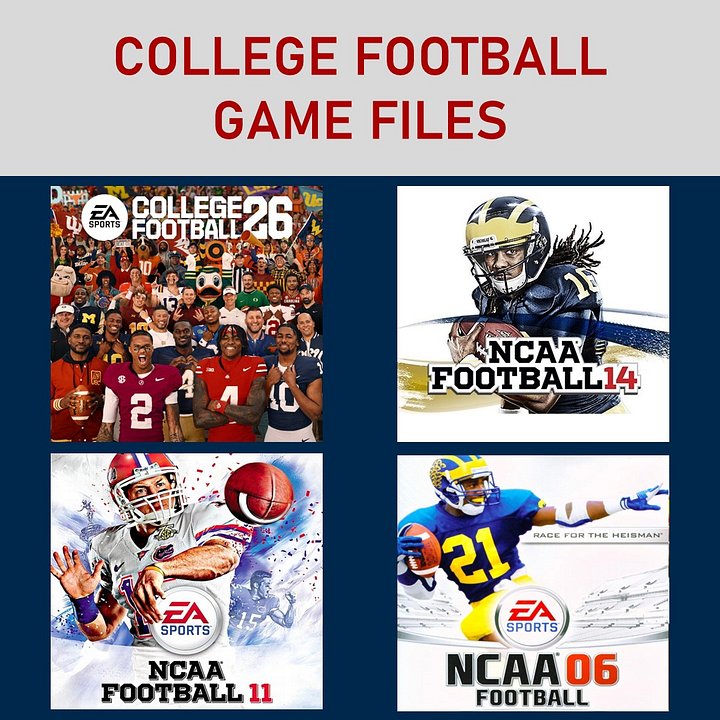 College Football Game Files product image (1)