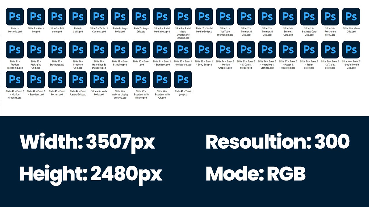 Portfolio Template for Graphic Designer - 43 Editable Files product image (5)