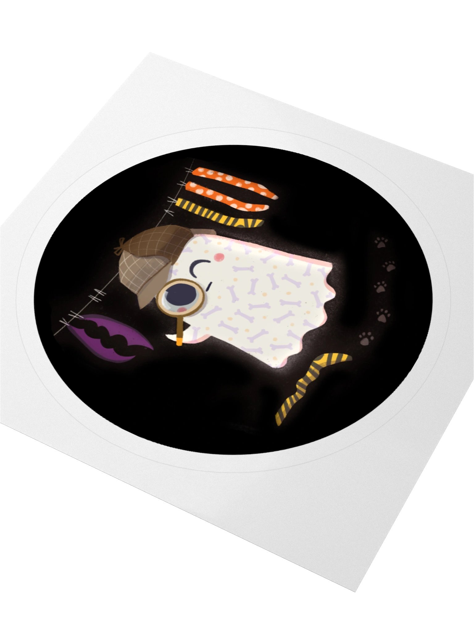 Little Ghost - Sherlock Bones - Vinyl Sticker product image (3)