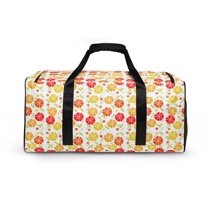 Orange Floral Large Holdall Bag product image (2)