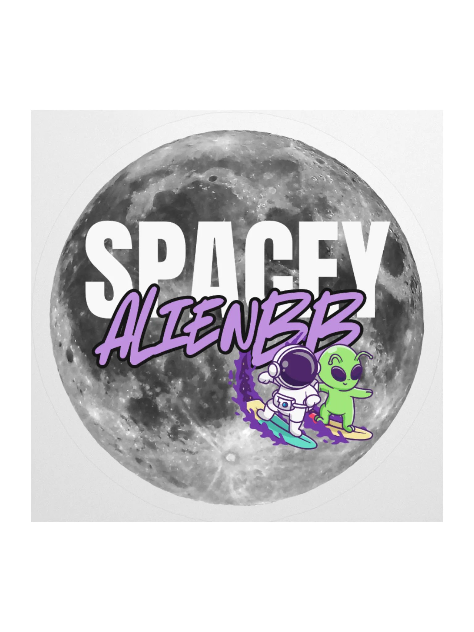 Surfin' Spacey Stickie product image (1)