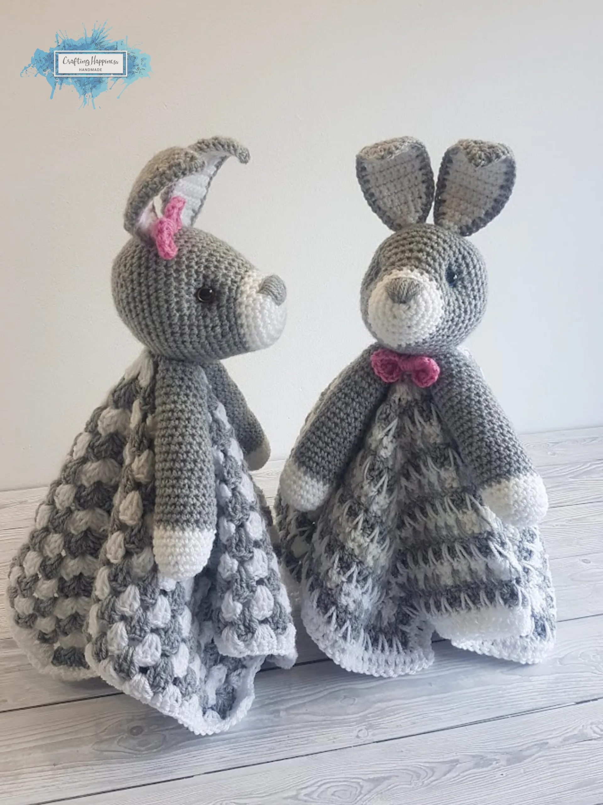Bunny Lovey Blanket Crochet Patterns - Security Blanket PDF Pattern - Crafting Happiness product image (7)