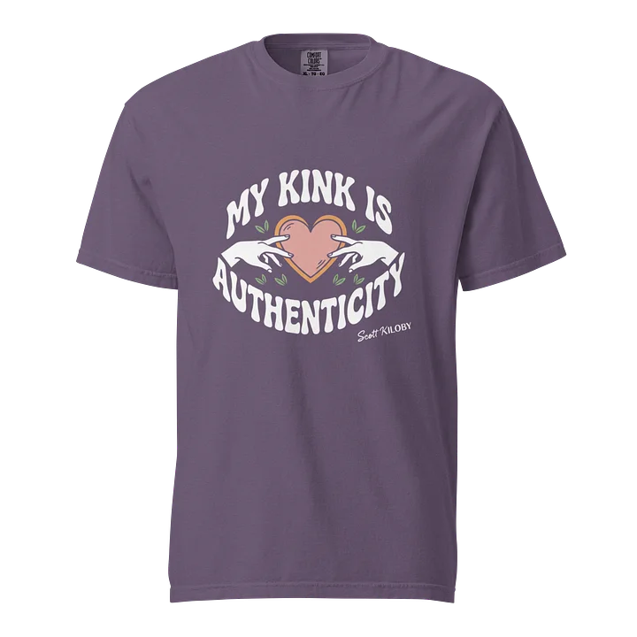 “My Kink Is Authenticity” Grape T-Shirt product image (1)